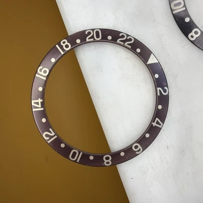 Original Rolex GMT-Master 1675 16750 Brown Bezel Insert Faded Fat Font - Image 1 of 4