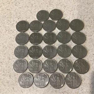 LOT OF 26- ITALY 100 LIRA  -Mixed Dates 1955 - 1982 NICE COLLECTOR’s COINS! - Picture 1 of 12