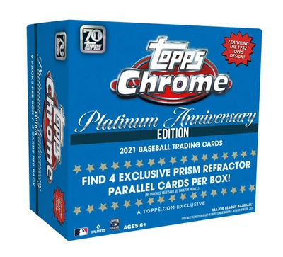 2021 Topps Chrome Platinum Anniversary Baseball Mega Box - Image 1 of 4