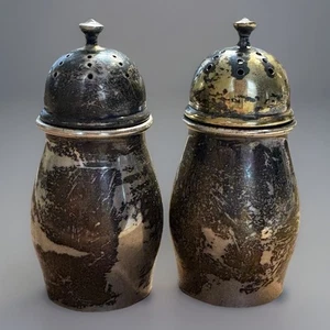 Reed & Barton Sterling Salz Pfefferstreuer X1454 Antik Paar Massives Silber - Bild 1 von 3