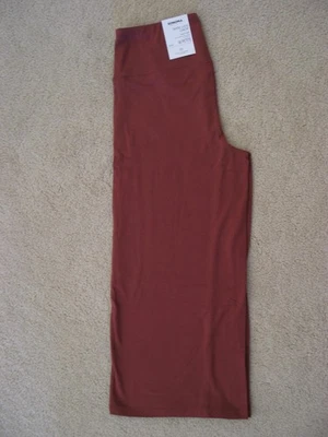 NWT Sonoma women Petite Medium PM high rise wide leg crop pants New Maroon - Image 1 of 4