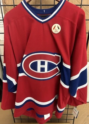 Camiseta deportiva vintage CCM Hero’s of Hockey NHL Montreal Canadiens Patrick Roy (52) nueva con etiquetas Foto 1 de 4