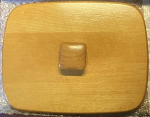 Longaberger WoodCrafts Deckel - Adresse / Vatertagskörbe 1996 - gebraucht! - Bild 1 von 3