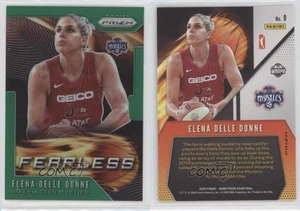 2020 Panini Prizm WNBA Fearless Green Prizm Elena Delle Donne #9 - Picture 1 of 3