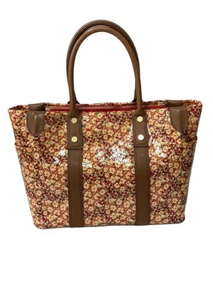 Samantha Thavasa Tote Bag PVC ORN Floral Print - Image 1 of 4