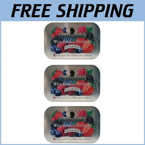 3 Pack - Soft Sugar-Free Fruit Pastilles for Voice Care - Wild Berries Flavor - Picture 1 of 9