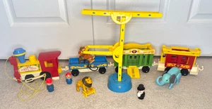 Fisher Price Little People Play Family Circus #135 ~ 1973 y Circus Train #991 - Imagen 1 de 22