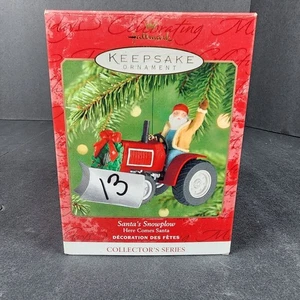 Hallmark Andenken Ornament Weihnachtsmann Schneepflug 2001 Collectors Series Duane Unruh - Bild 1 von 8