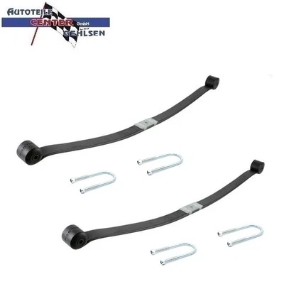 2x BLATTFEDER + 4x FEDERBRIDE U-BÜGEL HINTEN FÜR FORD TRANSIT / TOURNEO - Bild 1 von 4