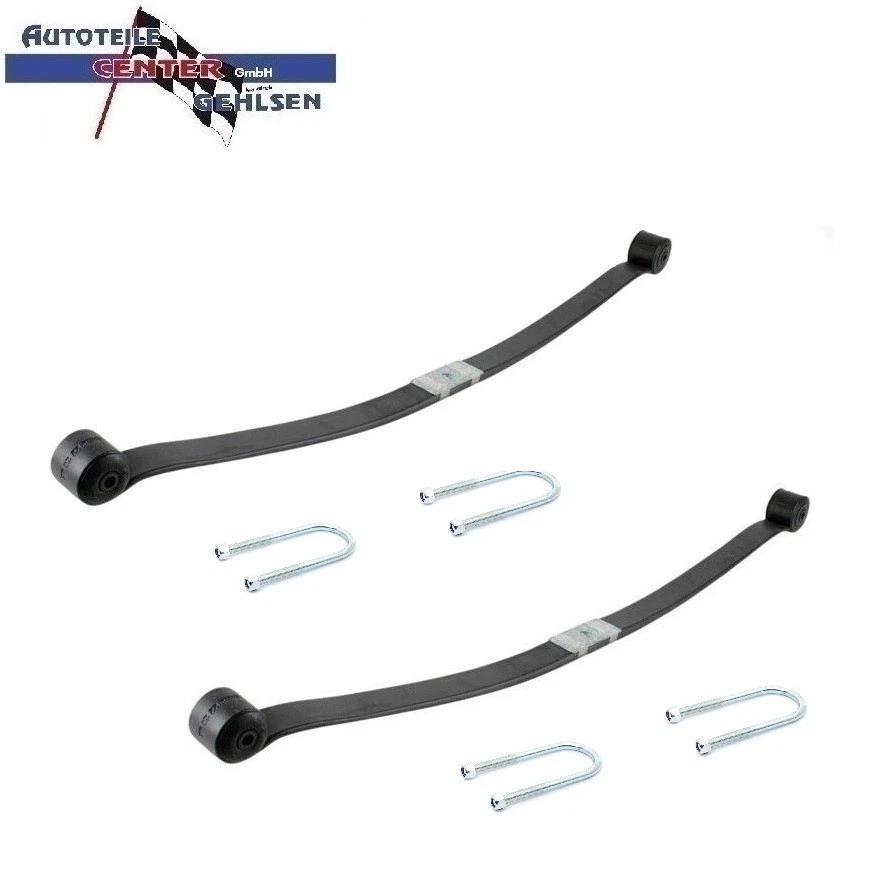 2x BLATTFEDER + 4x FEDERBRIDE U-BÜGEL HINTEN FÜR FORD TRANSIT / TOURNEO - Bild 1 von 4