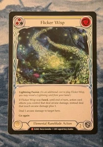 Flesh and Blood Tales of Aria 1st Edition Majestic FLICKER WISP NM - Imagen 1 de 2