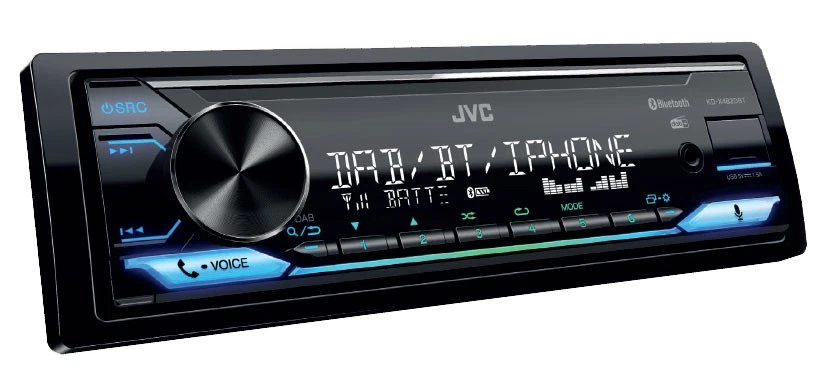 JVC KD-X482DBT MP3-Autoradio mit Bluetooth DAB USB iPod AUX-IN