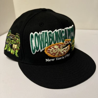 Cowabunga Pizza New York City New Era Fitted Hat 7 5/8 Teenage Mutant Ninja TMNT - Image 1 of 4