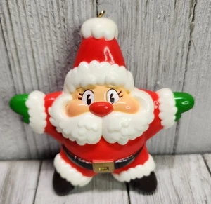 Tarjetas de sello vintage 1984 estrella de Santa adorno de Navidad vacaciones de 4"" de alto - Imagen 1 de 5