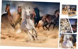 Jigsaw Puzzles for Adults 1000 Pieces Family Game Horse 1000 Piece Puzzle - Picture 1 of 8