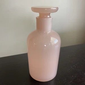 RARE Vintage Cenedese SIGNED Murano Art Glass Pink Lidded Jar Bottle Vessel WOW - Picture 1 of 14