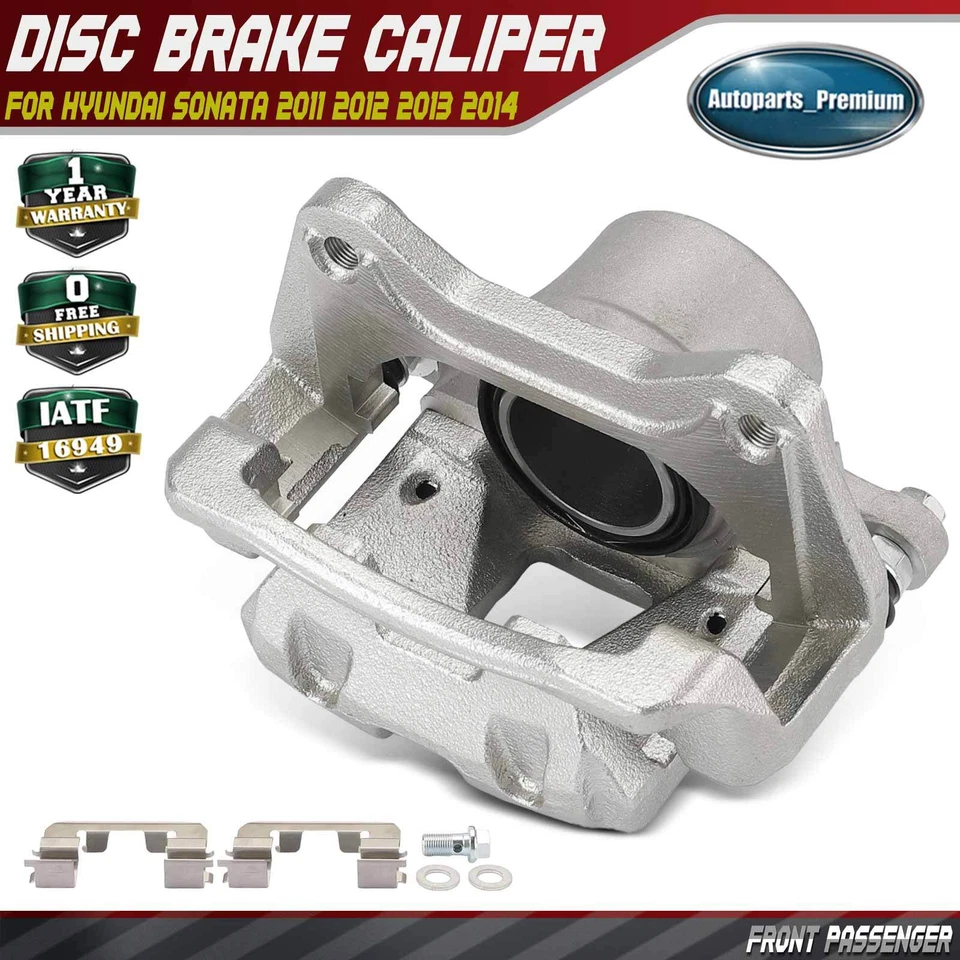 Pinza de freno delantera derecha con soporte para Hyundai Sonata 2011 2012 2013 2014 Foto 1 de 4