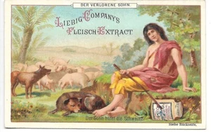 Der Verlorene Sohn (2) - Chromo Liebig - Handelskarte - Bild 1 von 2