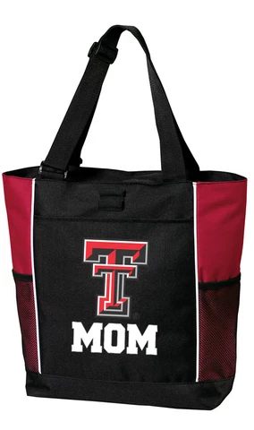 Texas Tech Mom Tote Bag Texas Tech Mom for BEACH SHOPPING GROCERIES POOL Cover