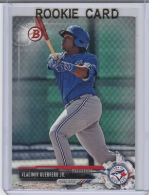 VLADIMIR GUERRERO JR. Tarjeta de novato 2017 Bowman Toronto Blue Jays béisbol MLB RC! Foto 1 de 2