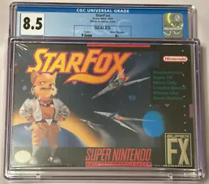 Star Fox Super Nintendo Sellado de Fábrica SNES CGC Calificado 8.5 A+ Nuevo en Caja De Colección 1993 - Imagen 1 de 12