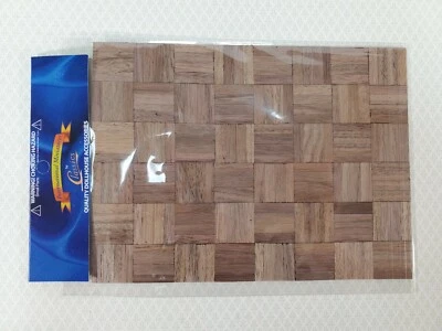 HANDLEY HOUSE Dollhouse Parquet Real Wood Flooring 1:12 Scale Miniature 8" x 6" Floor