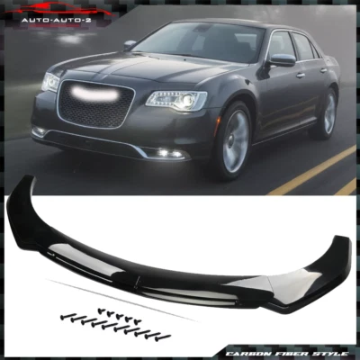 For Chrysler 300 300C SRT8 Glossy Black Front Bumper Lip Spoiler/ Splitter/ Foto 1 de 4