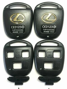 2 Remote Key Fob Shell Pad Case for 2001 2002 2003 2004 2005 Lexus IS300 - Picture 1 of 2