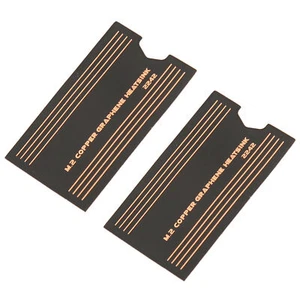 2pcs Laptop M.2 Heatsink With Nano Thermal Pads For 2242 SSD Fast Heat - Afbeelding 1 van 23