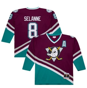 Mitchell & Ness Teemu Selanne Anaheim Ducks NHL Vintage Jersey Size XL Hockey - Picture 1 of 7