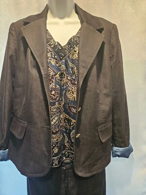 Traje Pantalón Pantology con Top de Macy Talla L solo necesita limpieza en seco Foto 1 de 4