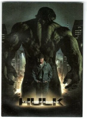 THE INCREDIBLE HULK 2008 MOVIE EXPANSION MOVIE POSTER INSERT SERIAL #'D 196/375 - Image 1 of 2