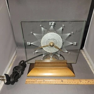 Vintage MasterCrafters #146 Clock Lighted Mid-Century Modern Starlight - Picture 1 of 7