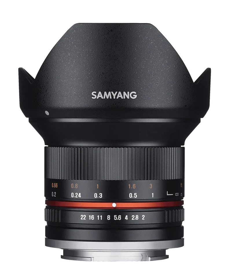 Samyang 12mm F2.0 High Speed Wide Angle Lens (Sony E Black) - Image 1 of 4