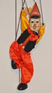 Wooden Carved Pinnochio Marionette Puppet 16” 1A - Picture 1 of 3