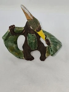 FIGURINA VINTAGE CASALS PERU' ARTE CERAMICA TERRACOTTA PTERODATTILO SMALTATA - Foto 1 di 7