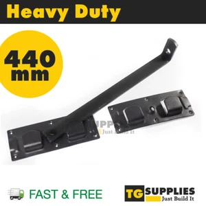 440 mm Schwerlast schwarz verzinkt TORRIEGEL Torriegel Torschnäpper STARK - Bild 1 von 2