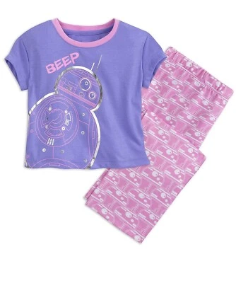 Conjunto de pijama Star Wars talla 5/6 para niñas BB8 ropa de dormir 2 piezas Disney nuevo con etiquetas Foto 1 de 4