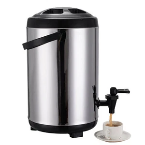 Stainless Steel Insulated Drink Dispenser Hot Water Dispenser with Pump Spigot - Picture 1 of 12