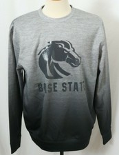 NEW Colosseum Boise State Broncos Gray Ombre Long Sleeve Sweatshirt Men's L 