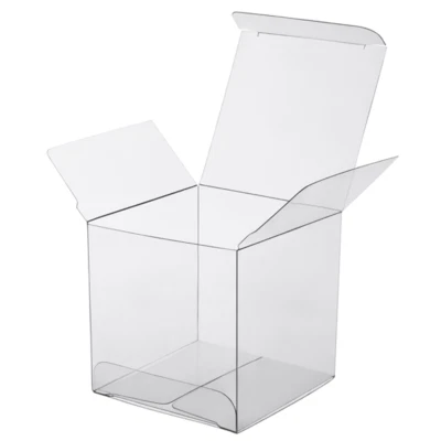 50* 15x15x15cm LARGE BIG Clear PVC wedding gift product retail market goods  box - Image 1 of 4