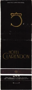 Montreal Quebec Canada Hotel Clarendon Vintage Matchbook Cover - Picture 1 of 2