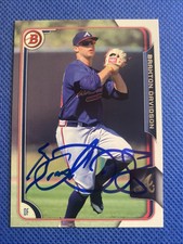 2015 Bowman Braxton Davidson #186 RC Auto Signed Autograph Braves 