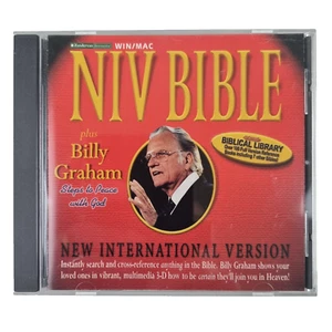 NIV Bible Billy Graham New International Version (Win/Mac) Excellent Condition - Picture 1 of 5