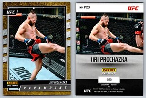 2022 Panini UFC Instant Access Paramount Gold Card #P23 Jiri Prochazka /50