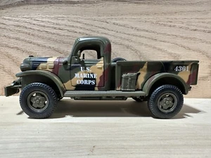 Camouflage 1946 Dodge Power Wagon Pickup Truck Diecast Model 1:32 U.S. Marines - Picture 1 of 13