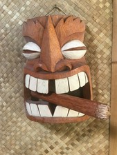 New CIgar Smoking  Tiki Mask Smokin' Tikis Hawaii 