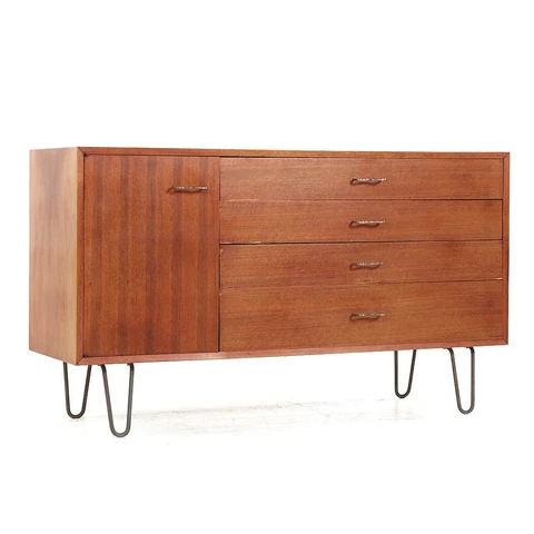 George Nelson for Herman Miller Mid Century Hairpin Leg Credenza Cover