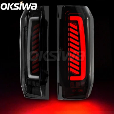 Smoke LED Taillights For 1989-1996 Ford F150 F250 F350 Bronco Brake Rear Lamps - Image 1 of 4