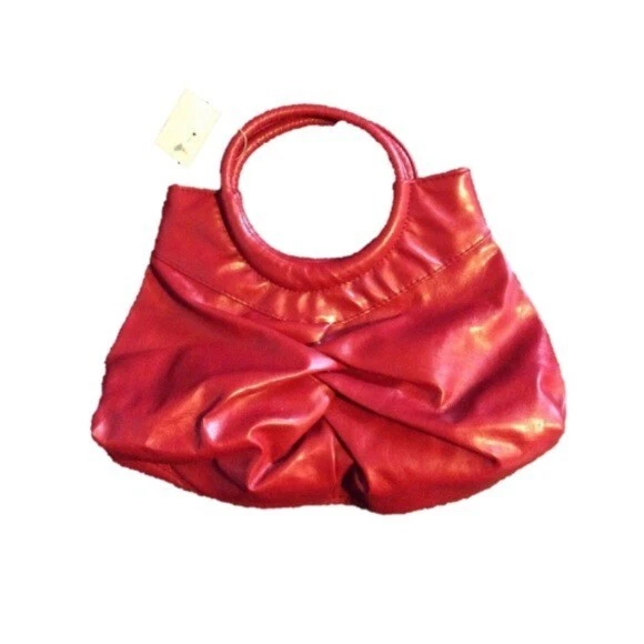 Women's Vintage Victorian Red Clutch Magnetic Snap Evening Small Bag - Image 1 of 1